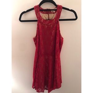Red Lacy Dress